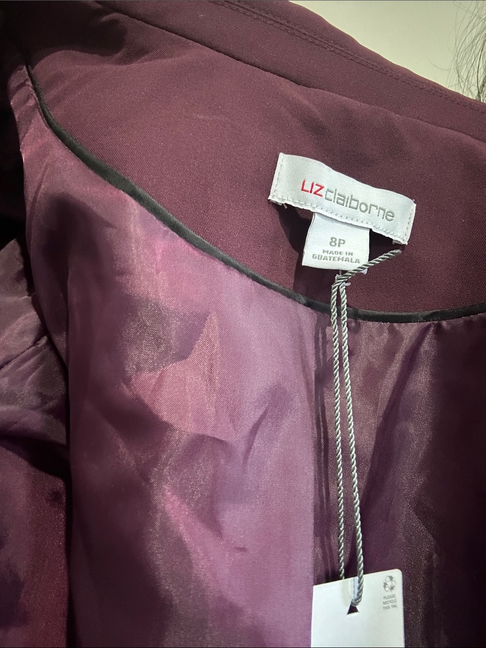 Liz Claiborne Plum Blazer Jacket